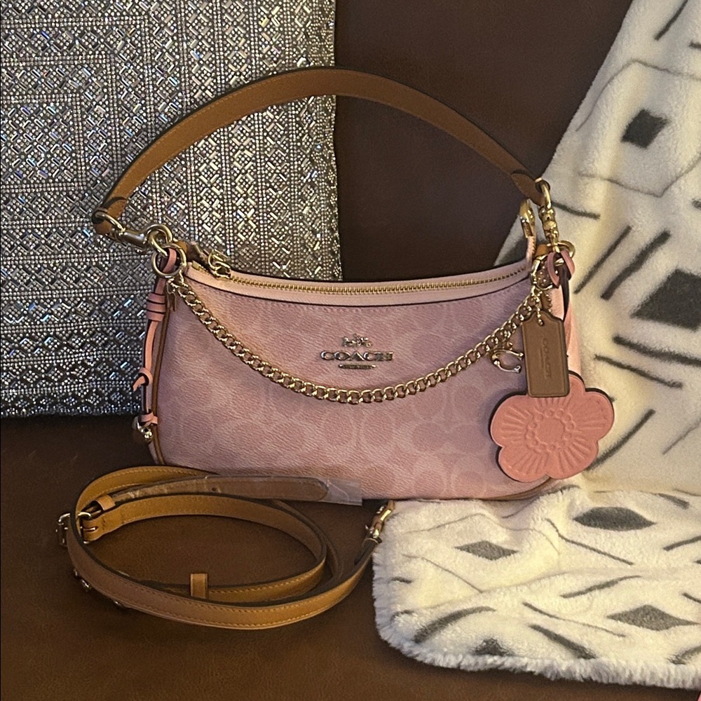 Coach Powder Pink Teri Shoulder Bag - Regular not mini